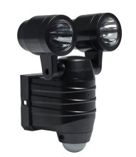 Væglampe 2x5 W LED med sensor sort - Garden